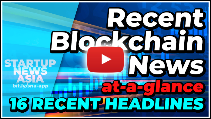 Blockchain news headlines on YouTube