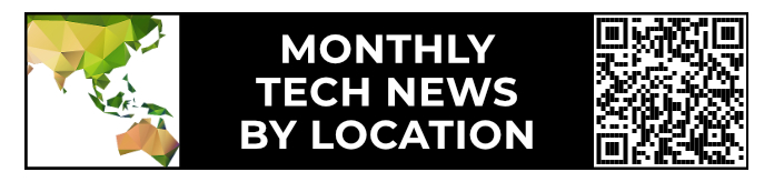 Startup News Asia, monthly by location
