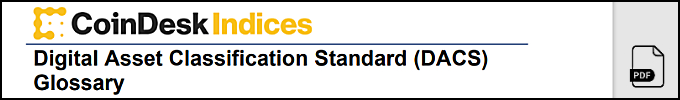 Digital Asset Classification Standard / CoinDesk